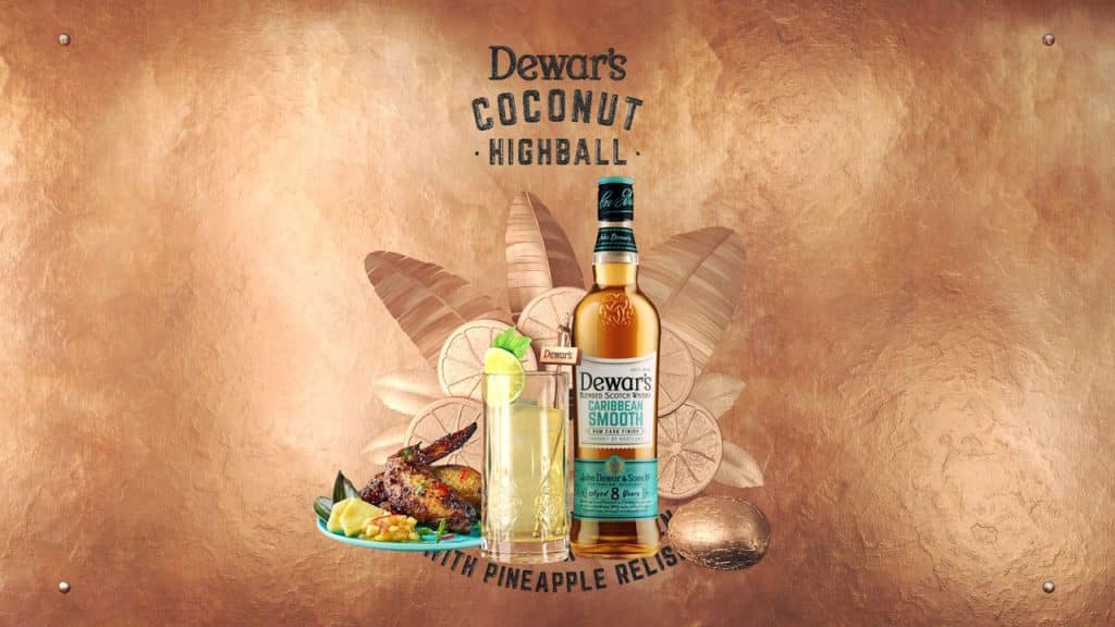 Dewar's summer cocktail 3D animation When