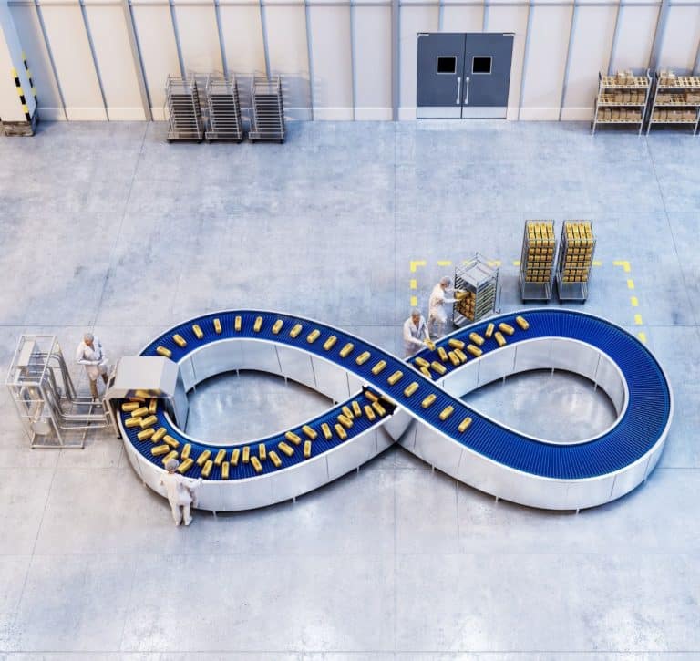 CGI Visuals ABB Infinity Bread Conveyor 3D Image