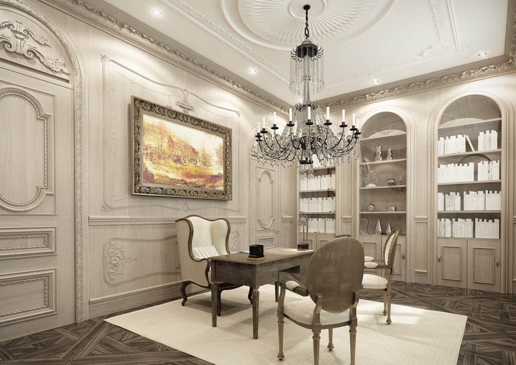 CGI Visuals Rome Luxury Apartment Study Architectural Visualization Image