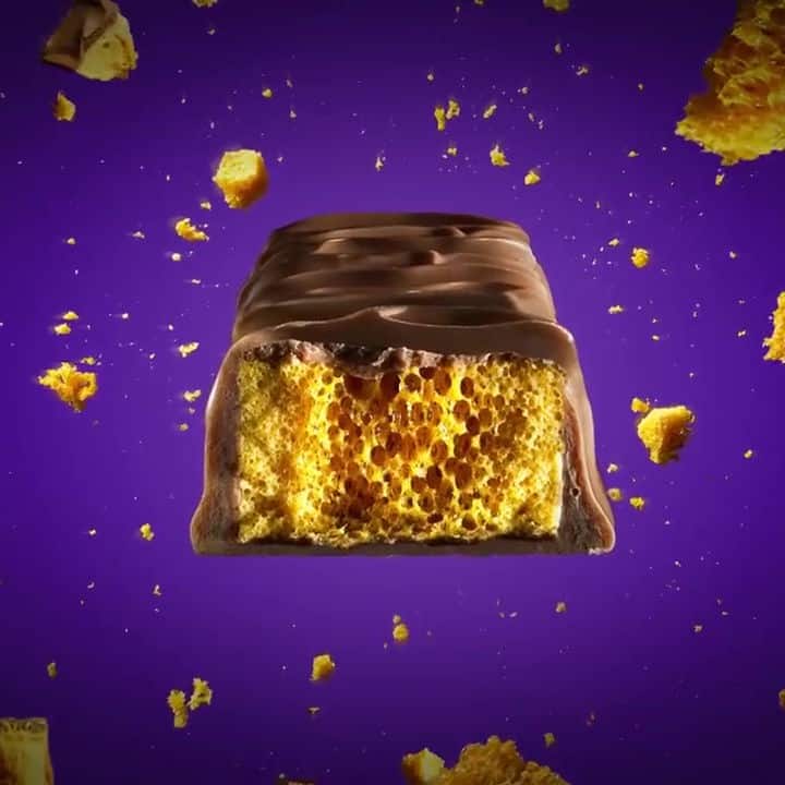 CGI Visuals Cadbury Chocolate Crunchie 3D Image
