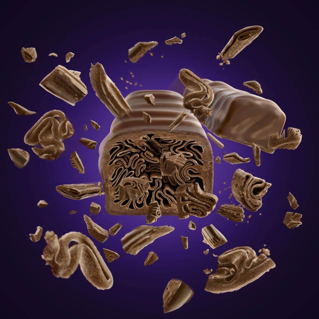 CGI Visuals Cadbury Chocolate Twirl 3D Image