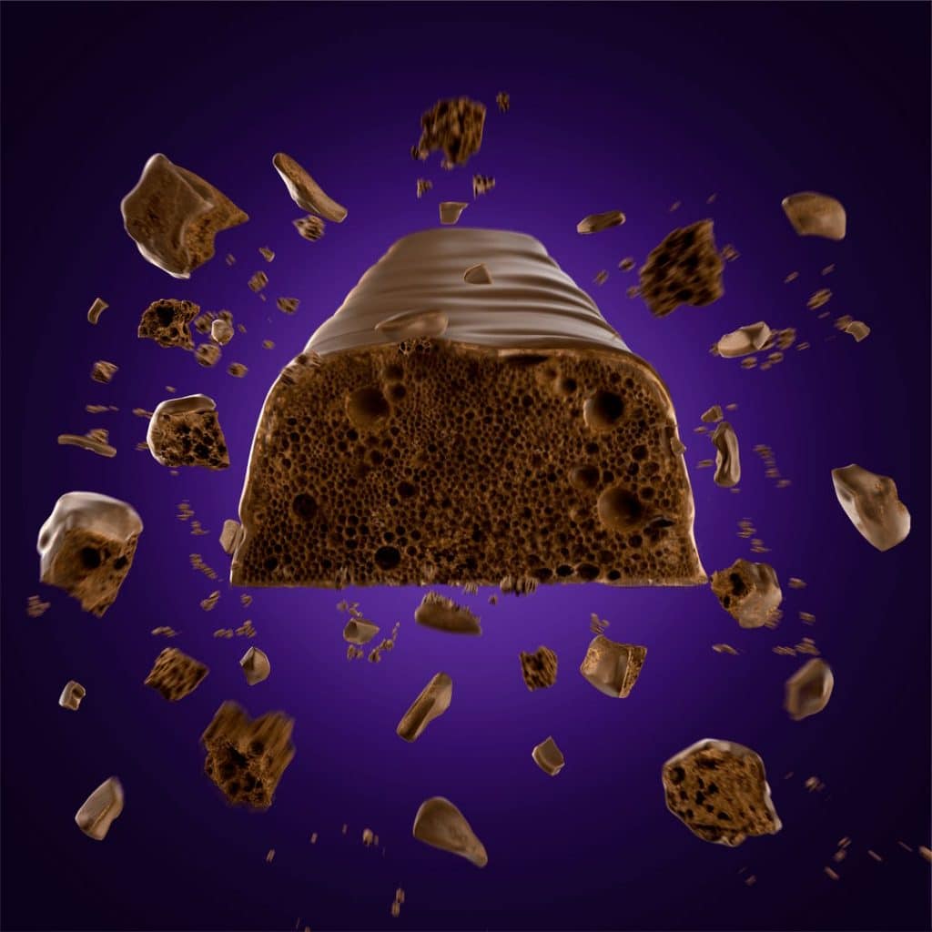 CGI Visuals Cadbury Chocolate Wispa 3D Image