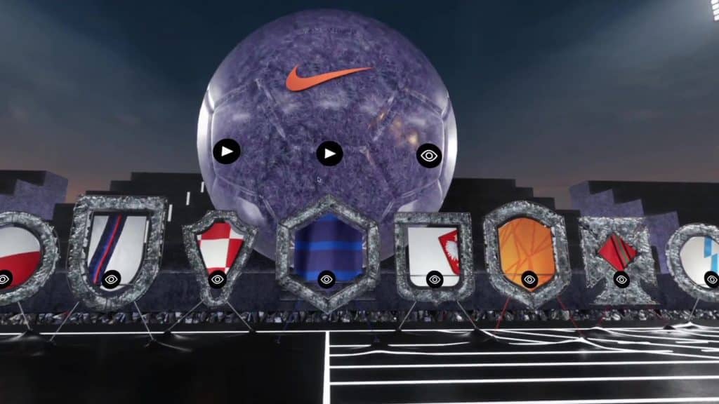 Nike Web Based Virtual Experience Move to Zero Zone