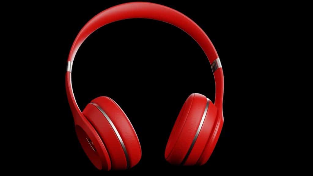 Photo-Real 3D Product Renders Red Headphones