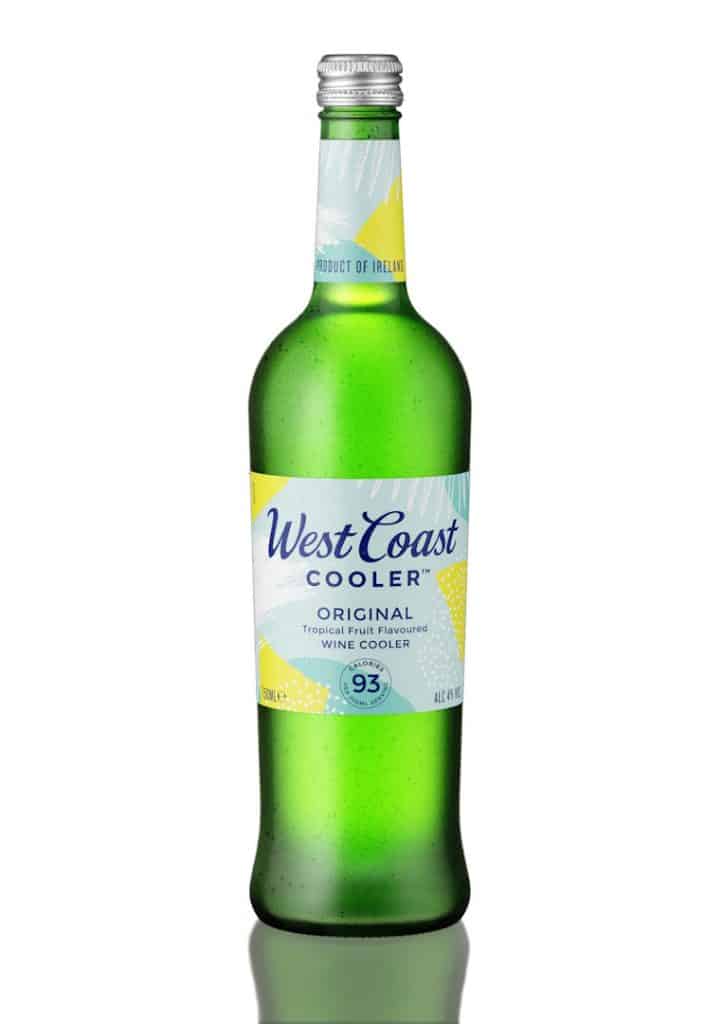 West Coast Cooler - 3D Illustration Original Wine Cooler Bottle with condensation