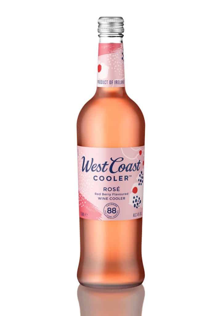 West Coast Cooler - 3D Illustration Rose Wine Cooler Bottle