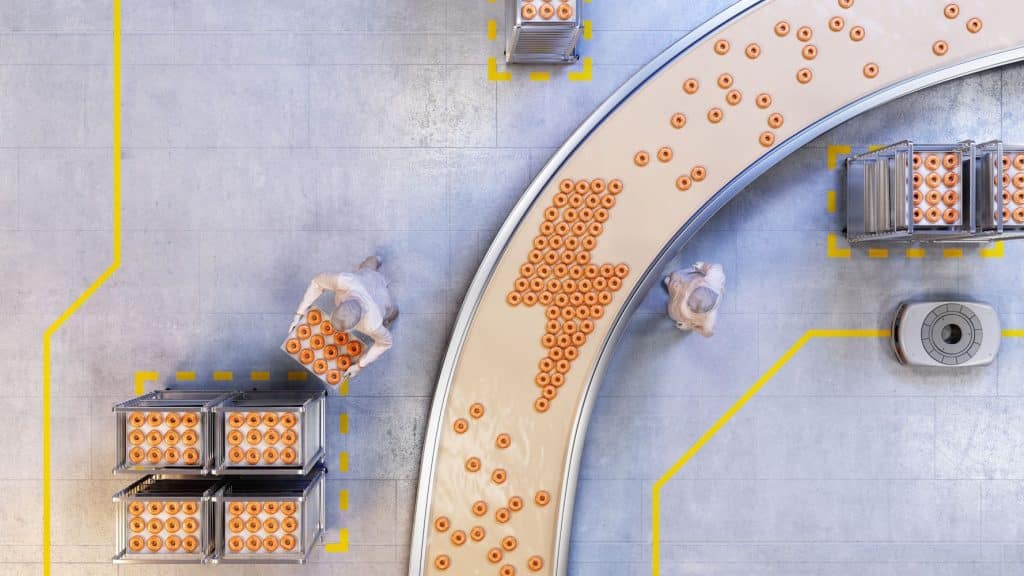 ABB Electrification Solutions CGI Visuals Symbolic Conveyor