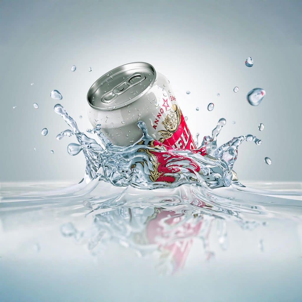 CGI Beer Splash Art Dynamic Beverage Simulation Stella Artois