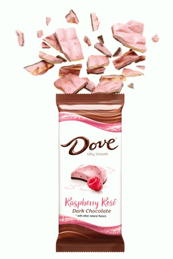 CGI Renders Dark Chocolate Raspberry Rose Dove 3D Food Illustration