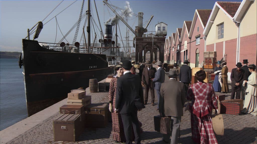 CGI Visuals Historical Portugal Harbour