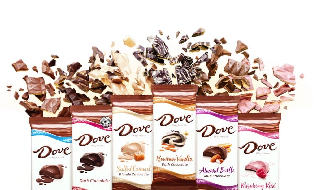 Dove Chocolate CGI Renders Collection 3D Food Illustration