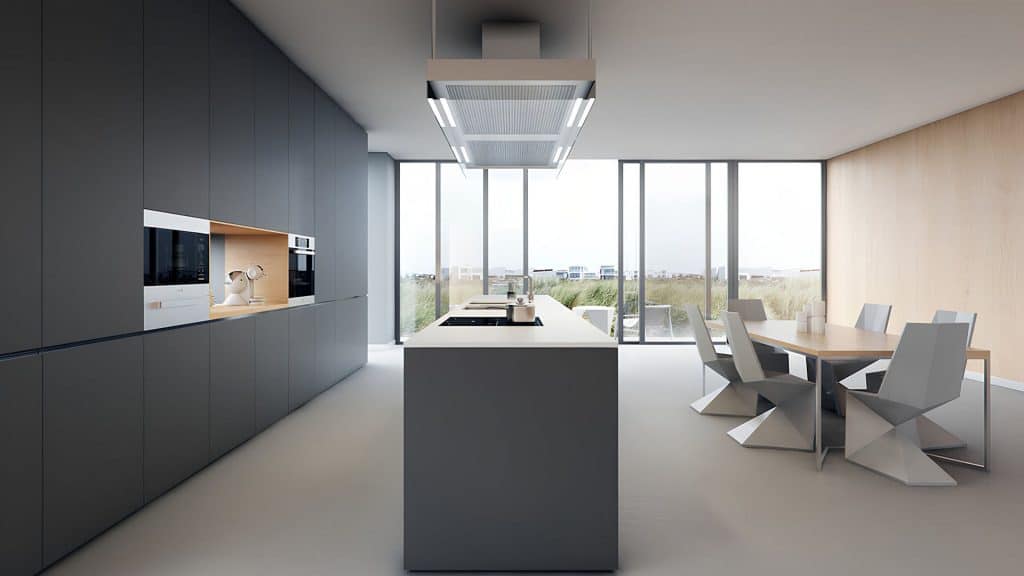 Modern CGI Kitchen Oasis with Minimalist Design