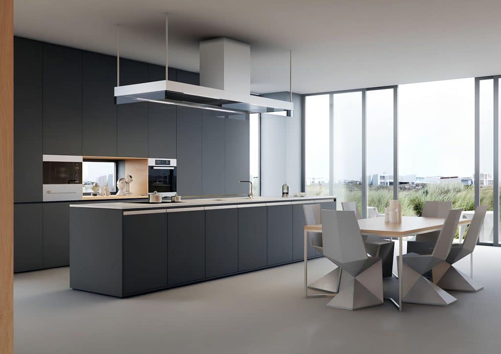 Modern CGI Kitchen Oasis with Minimalist Design View 2