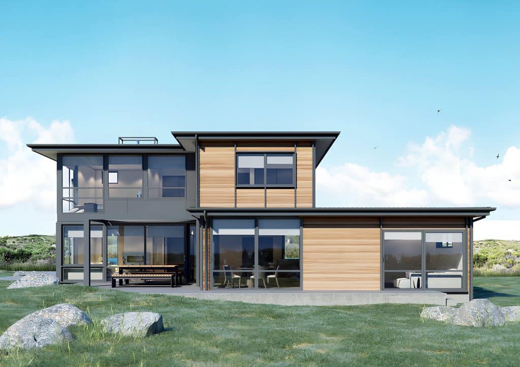 Modern Residence CGI Contemporary Indoor‑Outdoor Design Daytime Render