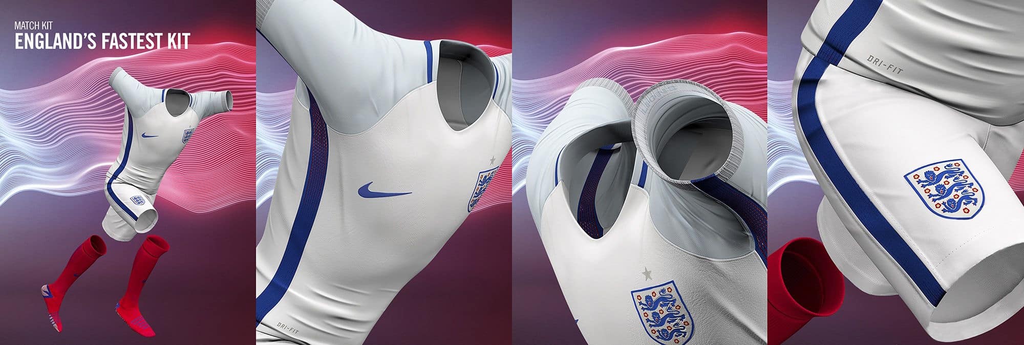 Nike England Football Kit CGI Illustration APP
