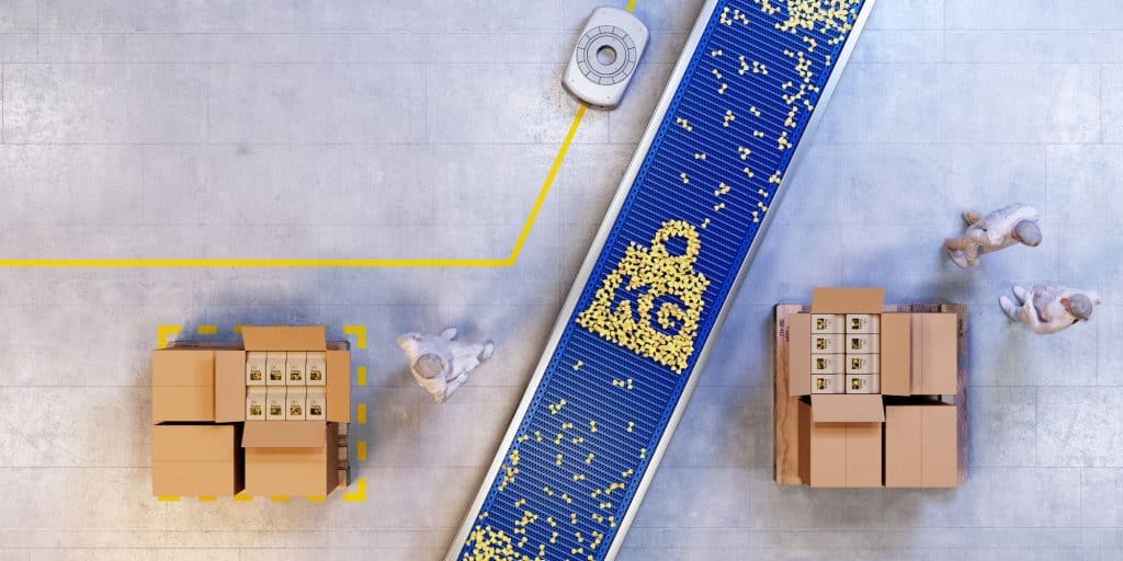 Produce More For Every Amp Corn Produce More For Every Kilogram Pasta Conveyor Belt Electrification Solutions CGI Visual