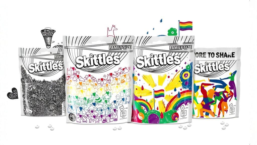 Skittles Pride Campaign - Digital Six‑Sheet Animation