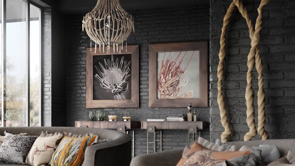Modern Rustic Luxe Interior Artwork– CGI Portfolio Showcase