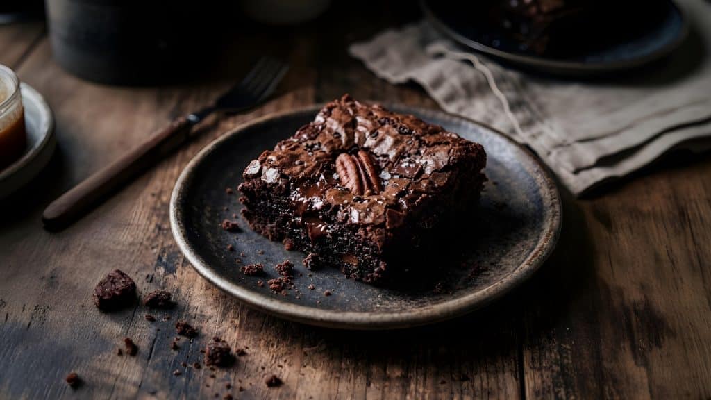 Hyper-Realistic Chocolate Brownie