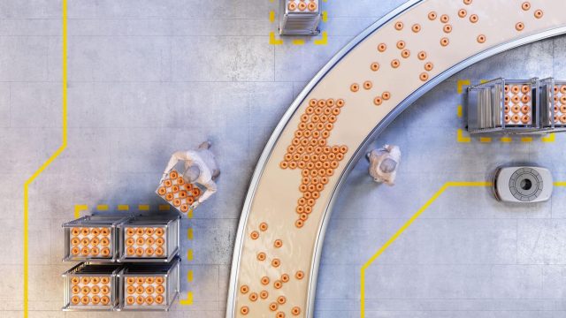 ABB Electrification Solutions CGI Visuals Symbolic Conveyor