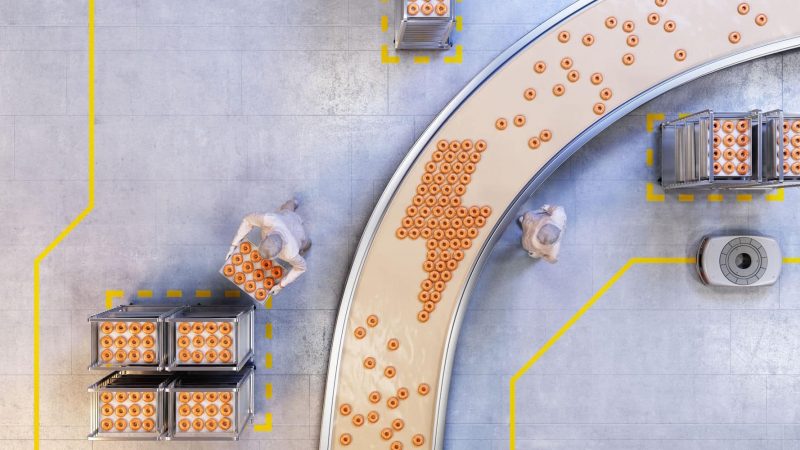 ABB Electrification Solutions CGI Visuals Symbolic Conveyor