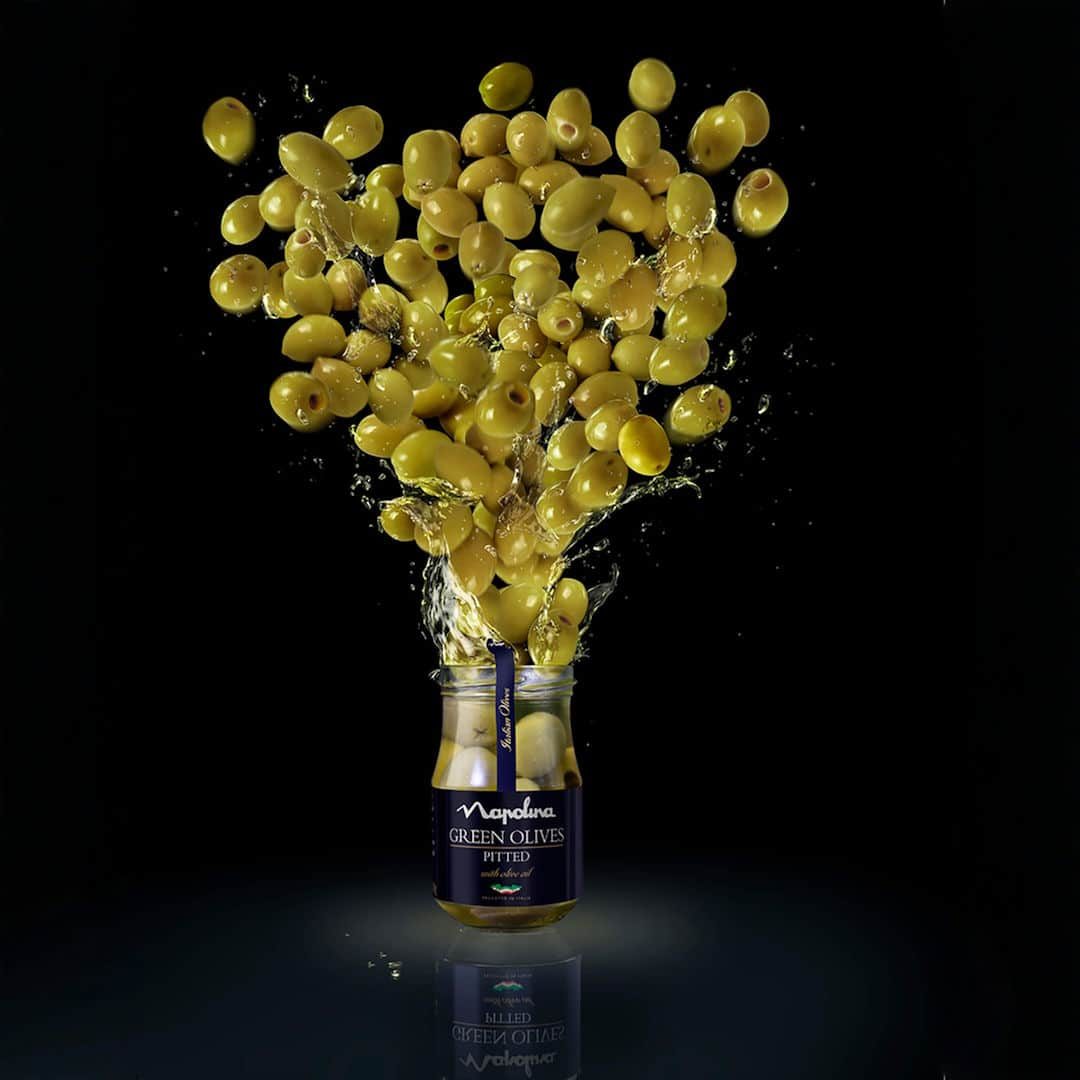 CGI Explosive Liquid and Produce - Napolina Green Olives