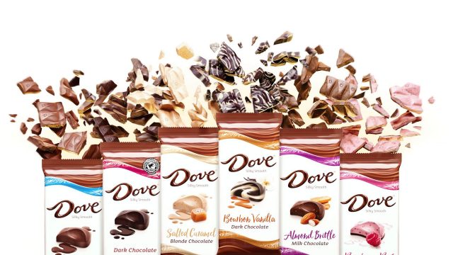 Dove Chocolate CGI Renders Collection 3D Food Illustration