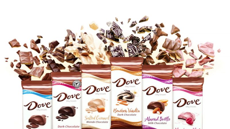 Dove Chocolate CGI Renders Collection 3D Food Illustration