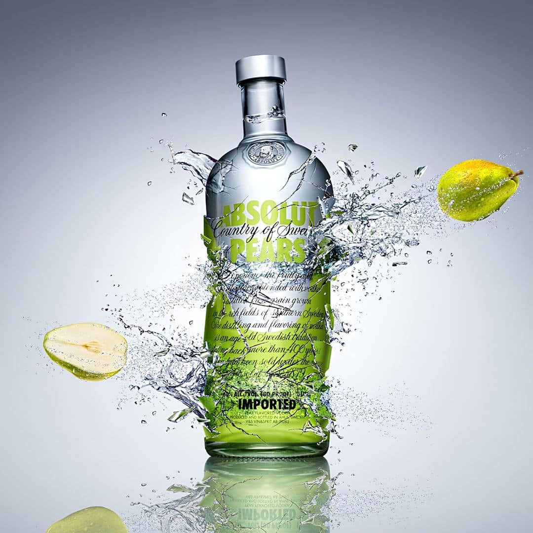 Dynamic Spirits CGI Premium Liquid Motion Absolut Pears Vodka