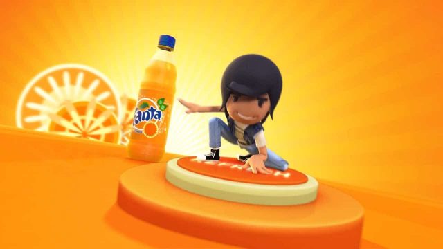 Fanta New Bottle 3D Advertising Animation