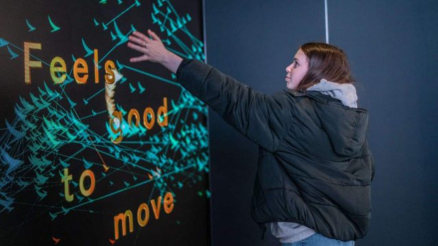 Immersive Interactive 3D Video Wall Cathay Pacific Poster