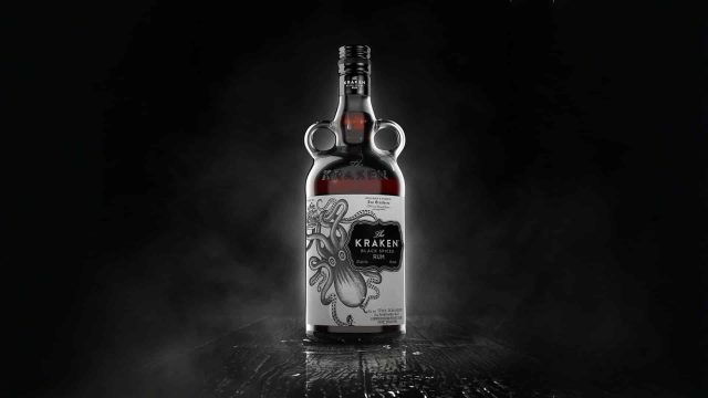 Kraken Rum CGI Mythical Photoreal Bottle Render