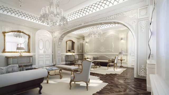 Luxury Classical Rome Apartment CGI Interior Render