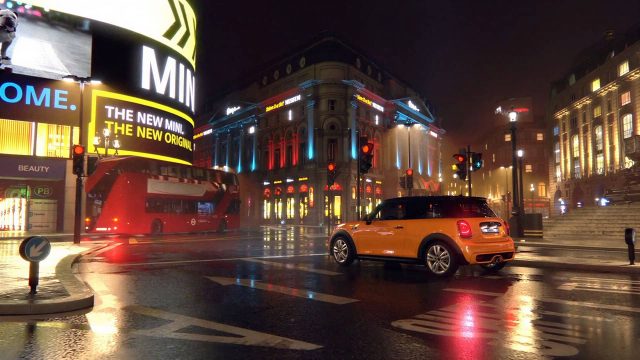 MINI Cooper Night Drive - 3D Neon City Car Animation