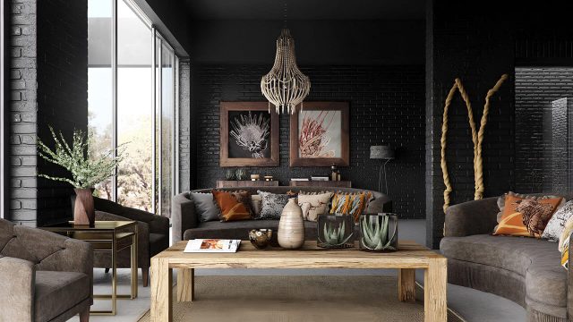 Modern Rustic Luxe Interior Seating– CGI Portfolio Showcase