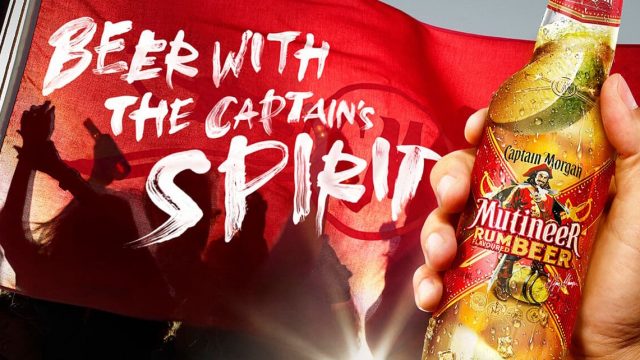 Mutineer Rum Beer CGI Visual Captain Morgan 3D Bottle Image