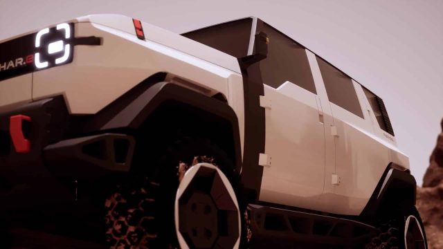 off road EV Concept Visualisation Mahindra Thare automotive animation